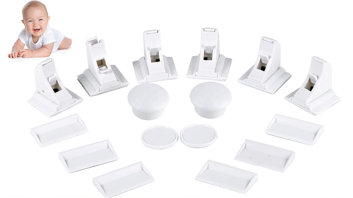 ADORIC zabezpečení skříněk a zásuvek 6 kusů + 2 klíče