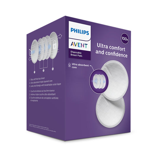 Μίας χρήσης επιθέματα στήθους Philips Avent λευκά 100 τεμ.
