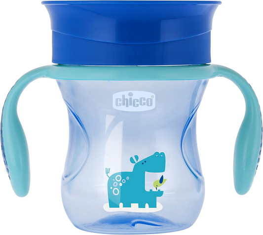 CHICCO Perfect Cup hrnek nekapající náustek 360 stupňů 200 ml 12 m+