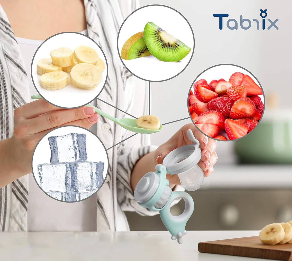 TABRIX fruit feeder teether x2