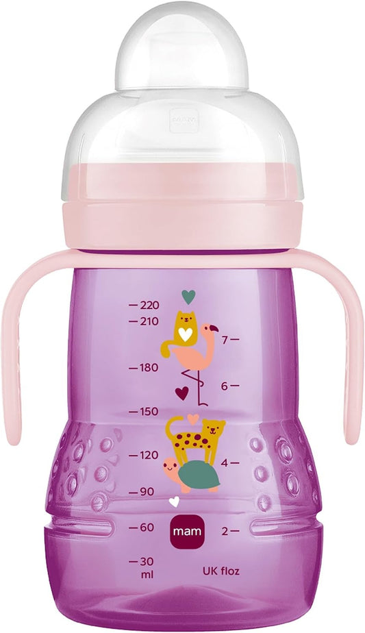 MAM Trainer+ non-spill cup 220 ml with 2 spouts, 4 m+