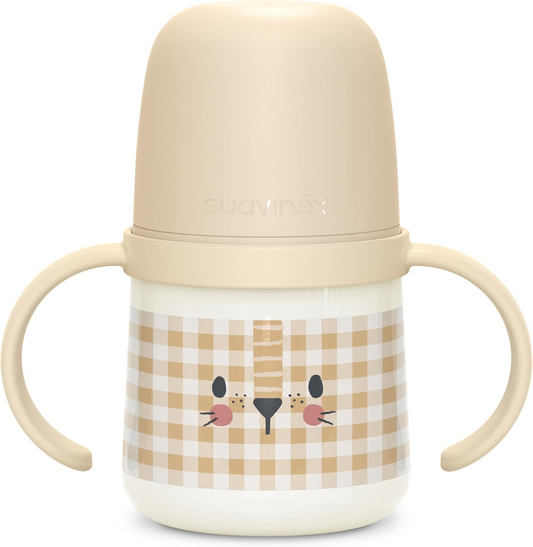 SUAVINEX Day & Night auslaufsicherer, im Dunkeln leuchtender Trinklernbecher 150 ml 6 m+