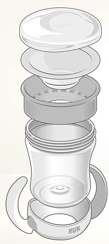 NUK Mini Magic Cup cană anti-vărsare 360° 160 ml 6 luni+ fosforescentă în întuneric