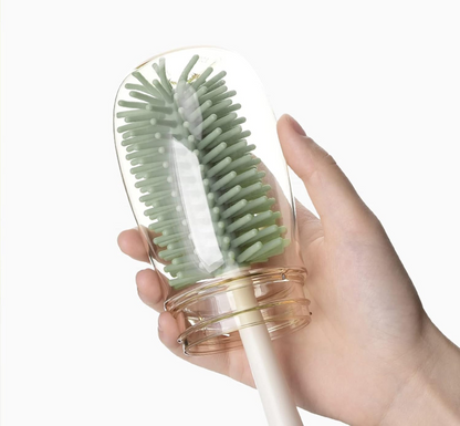BEBAMOUR 3-in-1 brushes for cleaning bottles, pacifiers and sippers