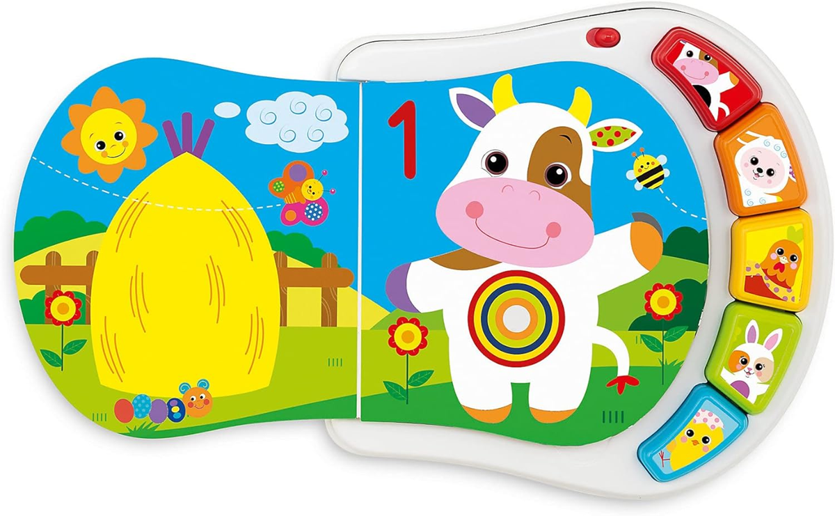 CHICCO Counting Farm elektronická edukační kniha 19 x 19,5 cm