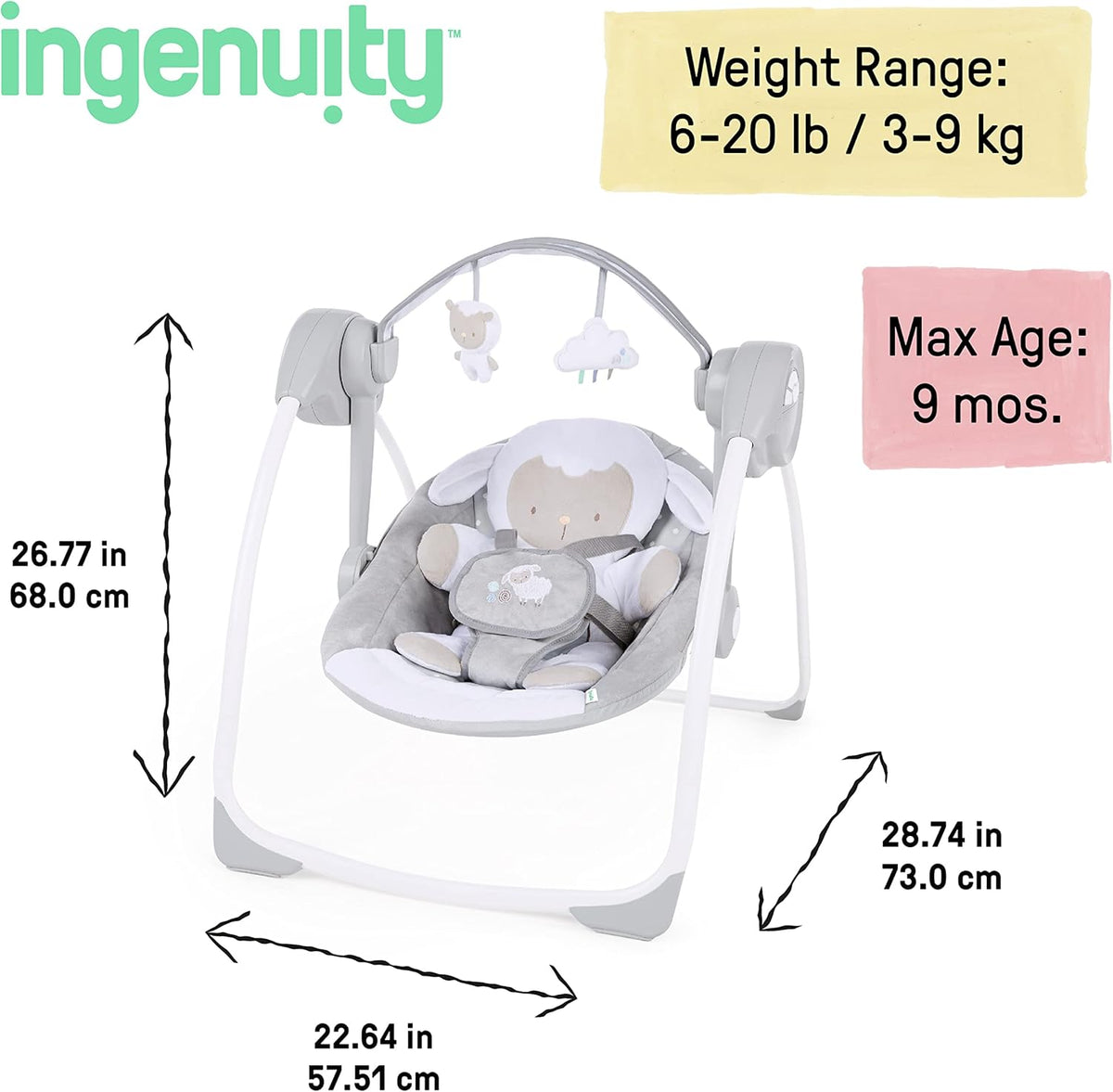 bouncer with vibrations and melody maximum child weight 9 kg