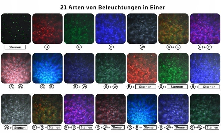 VOKSUN LEDstar projector, aurora effect + remote controlage 0 +colour blackpackaging dimensions approx. 17 x