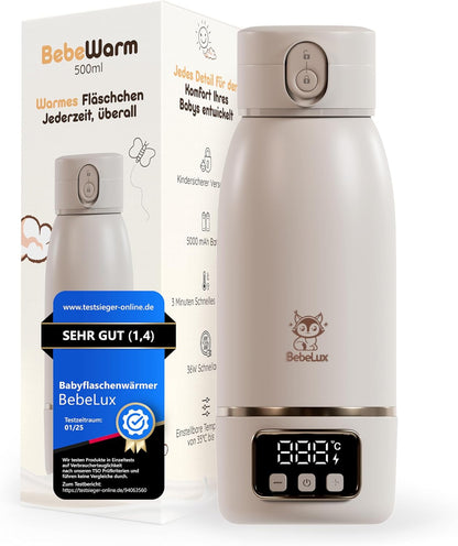 BEBELUX BebeWarm tragbarer USB-Flaschenwärmer 3'
