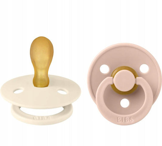 BIBS COLOUR suzete liniștitoare 2pack cauciuc 6luni+ SIMETRIC