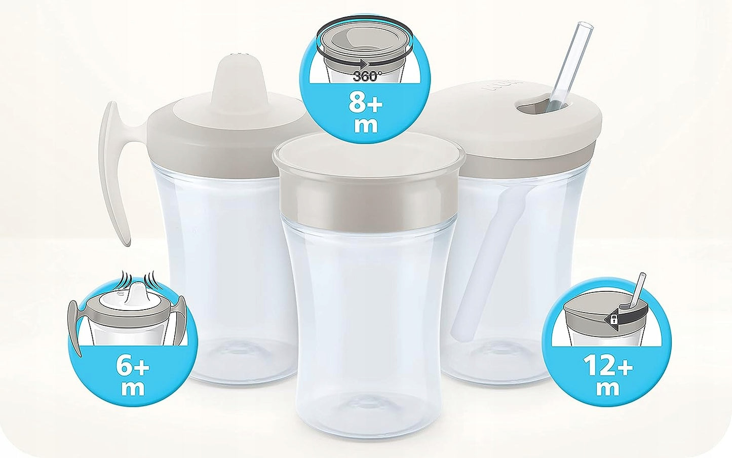 NUK Trainer Cup NO-SPILL CUP octopus 6 m+ 230 ml