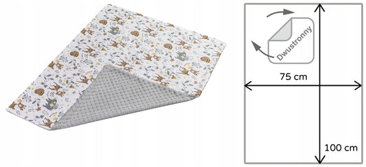 MEDIPARTNERS baby blanket, 75x100 MINKY blanket