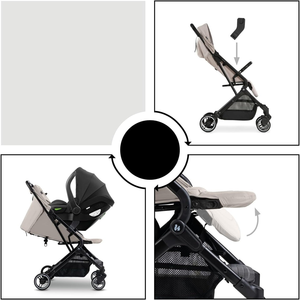 HAUCK adapters for the TRAVEL N CARE stroller, DRIVE N CARE car seats, and others – product image 3