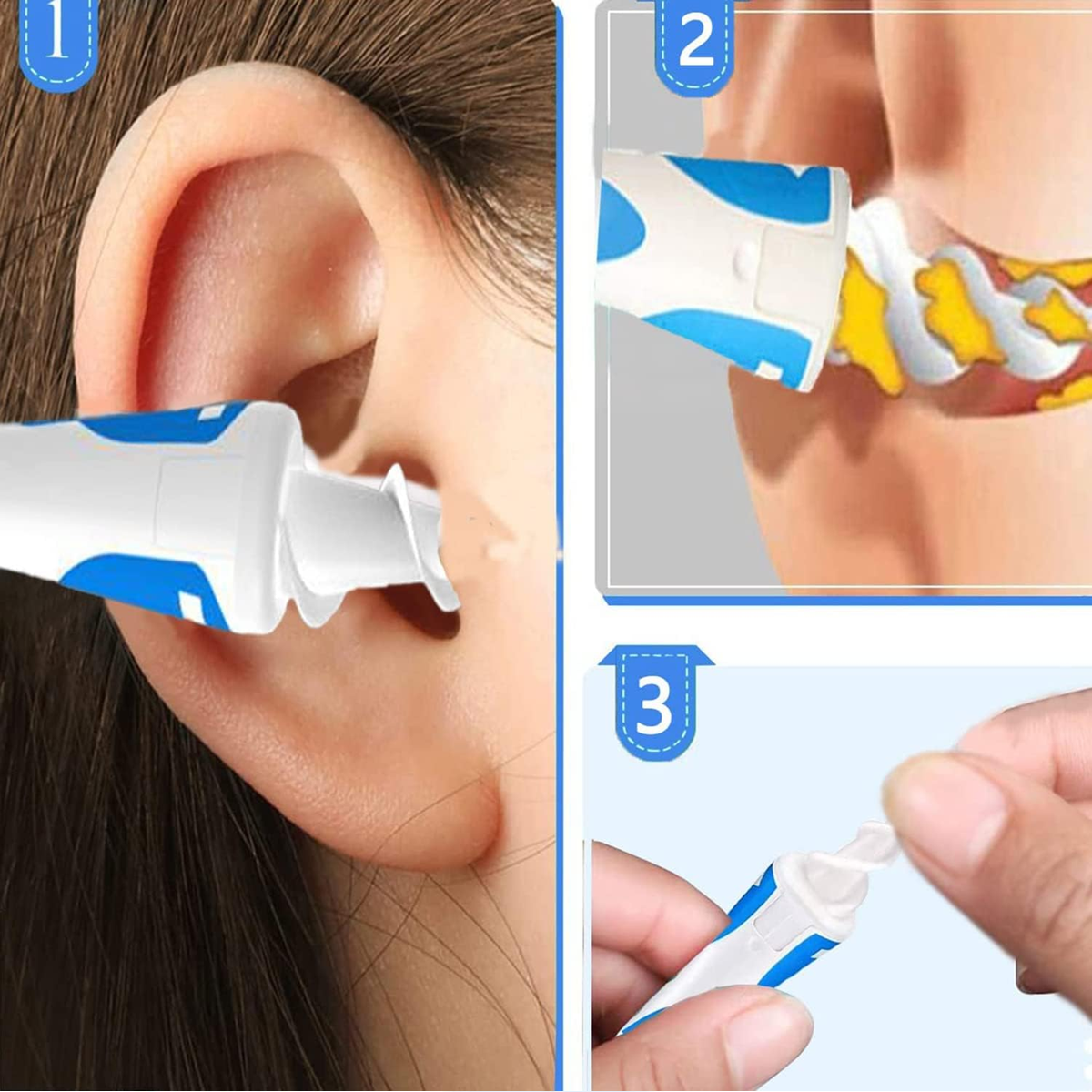 Q-GRIPS zařízení na čištění uší + 15 silikonových nástavců