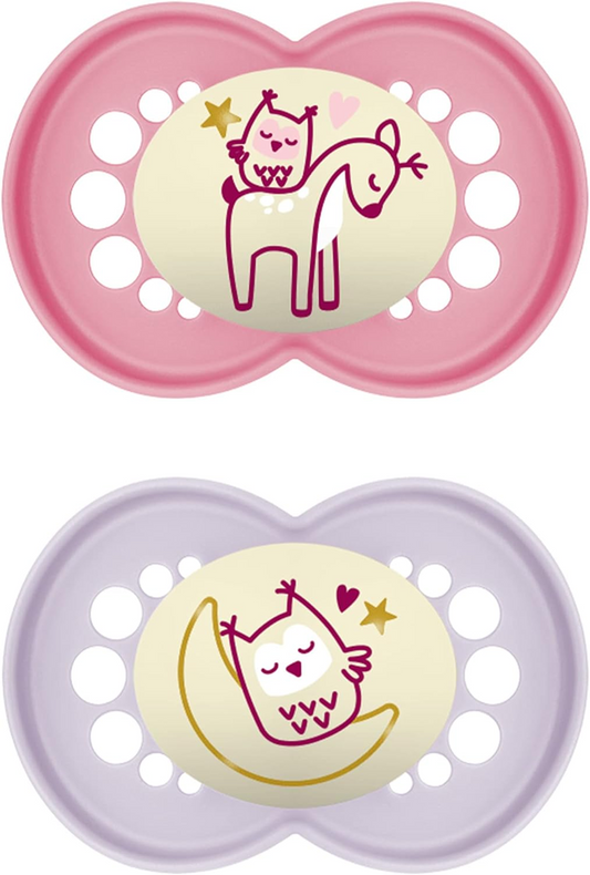 MAM ORIGINAL NIGHT orthodontic soothing pacifiers