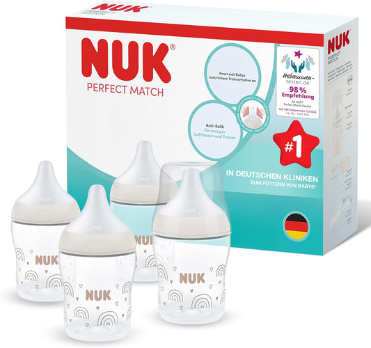 NUK Perfect Match anti-colic bottles 150 ml x4 3m+