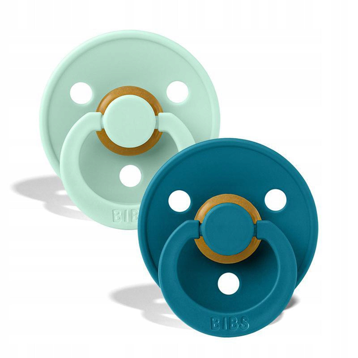 BIBS COLOUR 2er-Pack Beruhigungssauger aus Kautschuk ab 6 Monaten