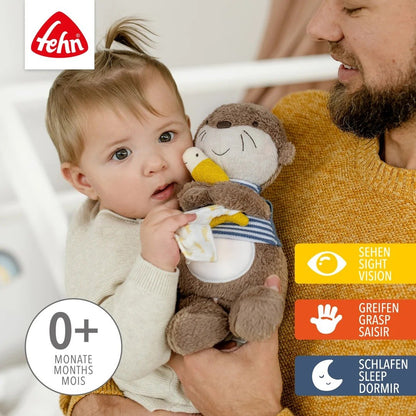 FEHN Otter Theo night light and cuddly toy