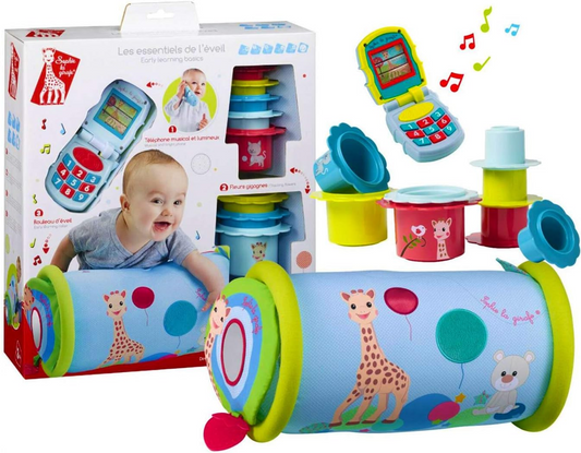 SOPHIE LA GIRAFE set regalo rullo telefono tazze 10 pezzi