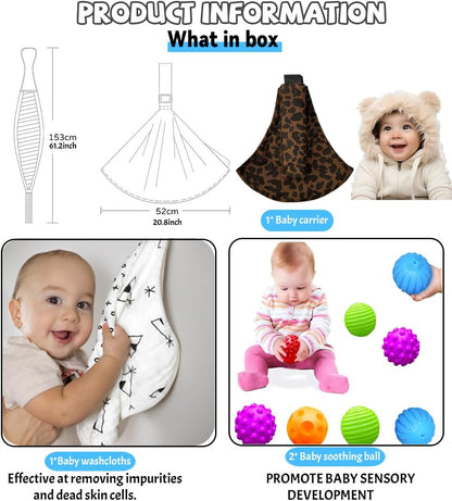 Adjustable baby carrier and wrap 3-36 months