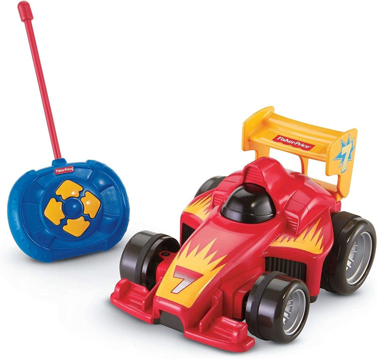 FISHER-PRICE My Easy RC samochód zdalnie sterowany z pilotem, czerwony bolid dla dzieci 3+
