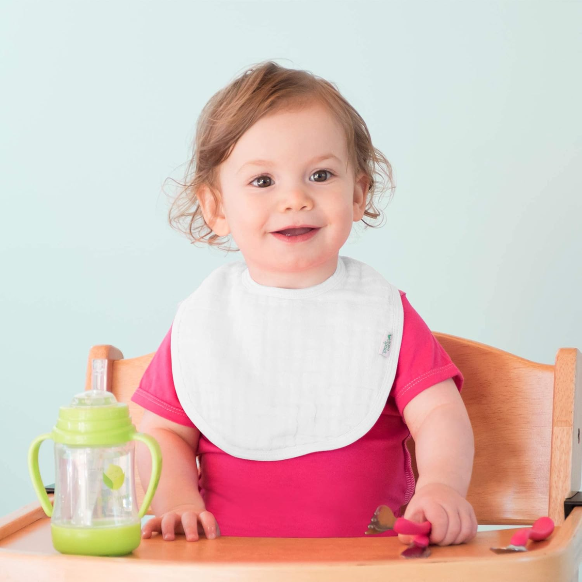 GREEN SPROUTS Sip & Straw Cup skleněný hrneček netekoucí náustek brčko 6 m+