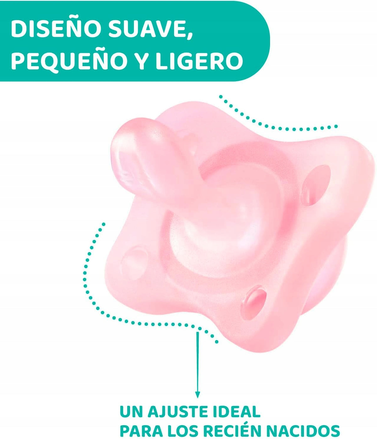 CHICCO PhysioForma suzetă x2 2-6 luni MINI SOFT