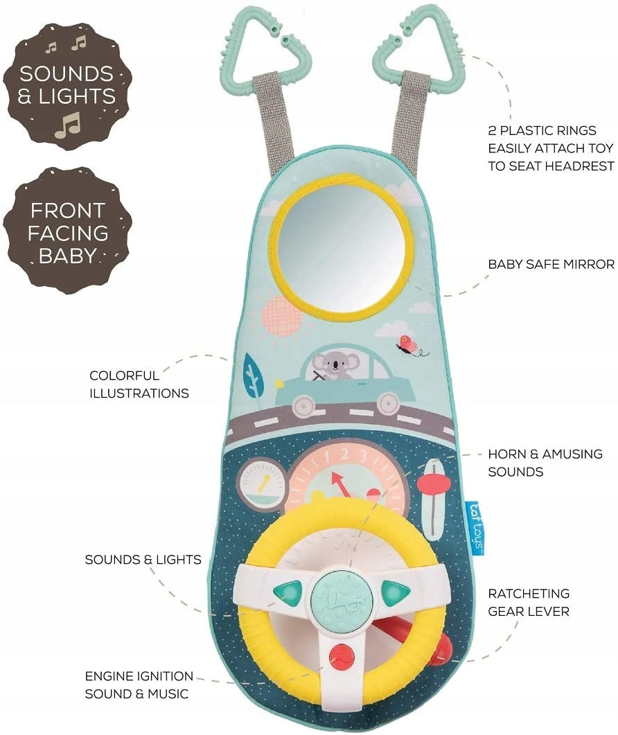 TAF TOYS steering wheel with mirror