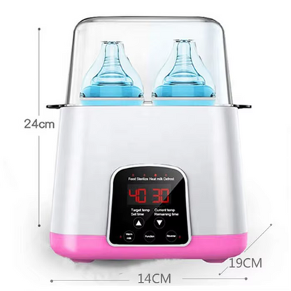 6-in-1 bottle warmer and sterilizer Safety is our top priority, even though it warns that it never dries out