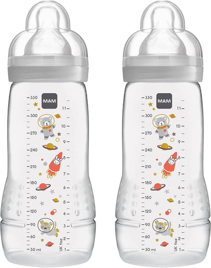 MAM Easy Active σετ μπιμπερό 330 ml 4+ μηνών με θηλή 2 KOSMOS