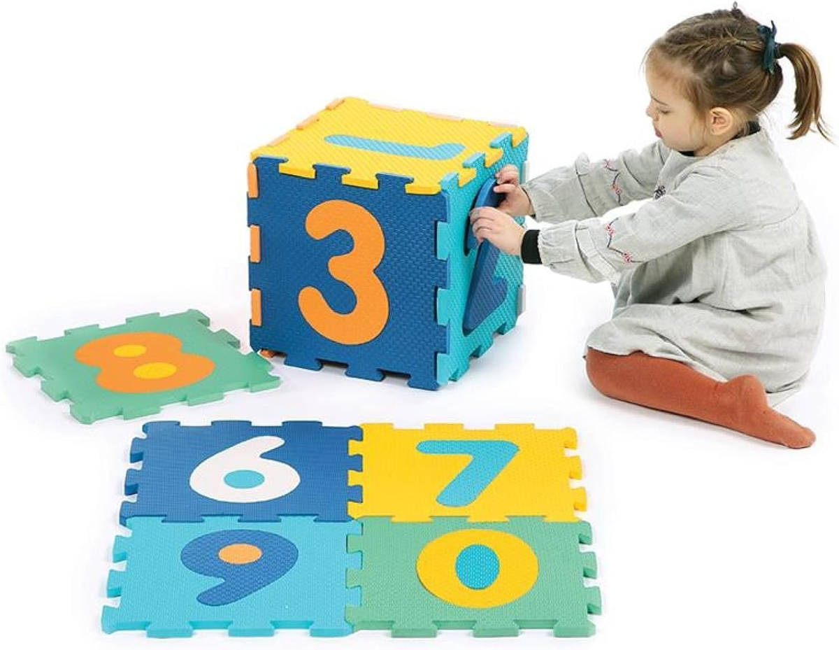 LUDI skládací puzzle podložka 2v1 čísla 90x90