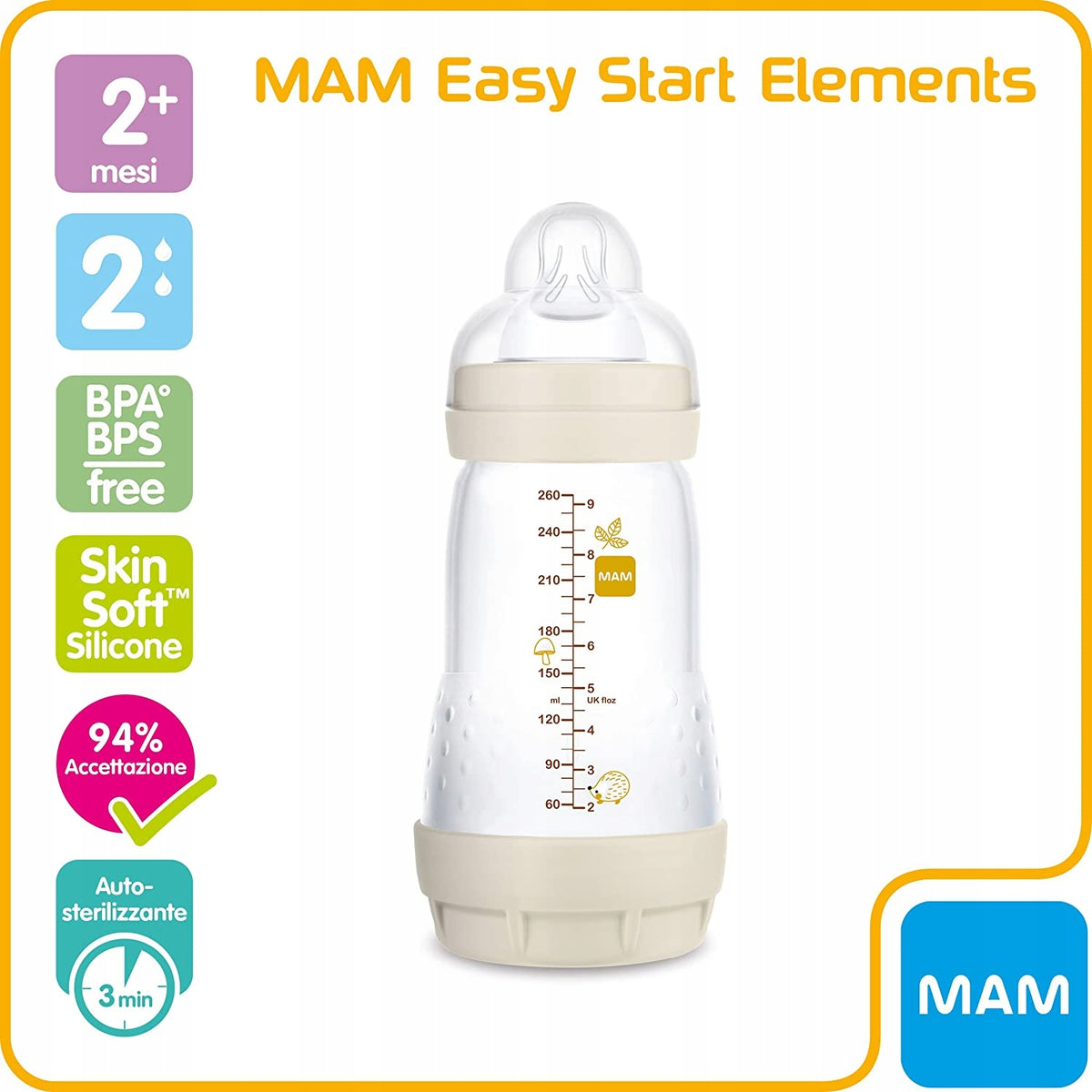 MAM Easy Start anti-colic bottle 260 ml 2m+