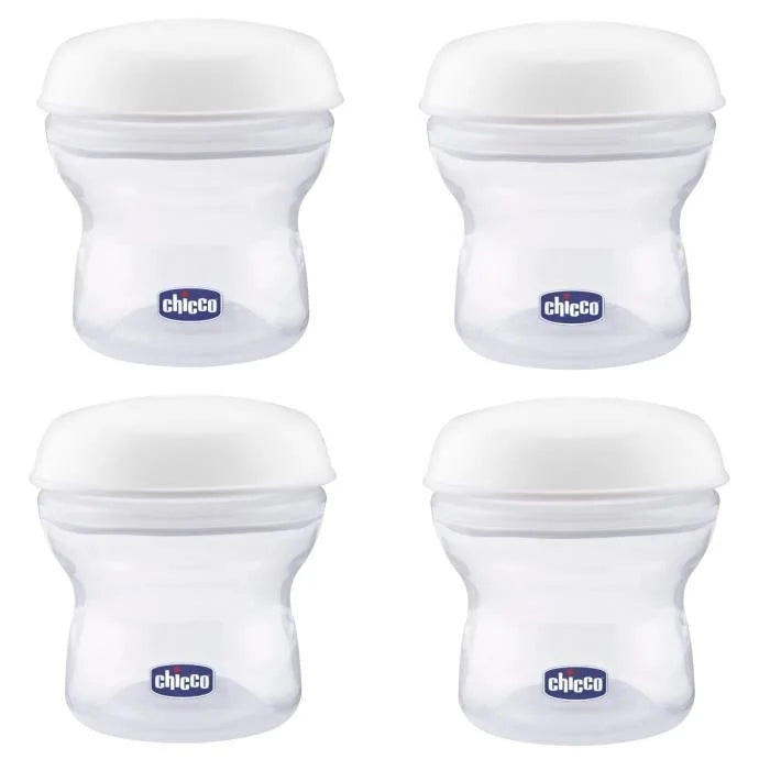 CHICCO δοχεία γάλακτος 4 x 150 ml + θηλή με καπάκι – φωτογραφία προϊόντος 5