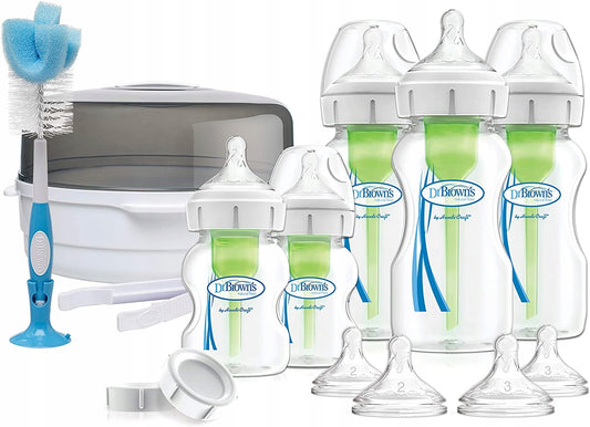 DR. BROWN'S startovací sada mikrovlnný sterilizátor + lahvičky a příslušenství