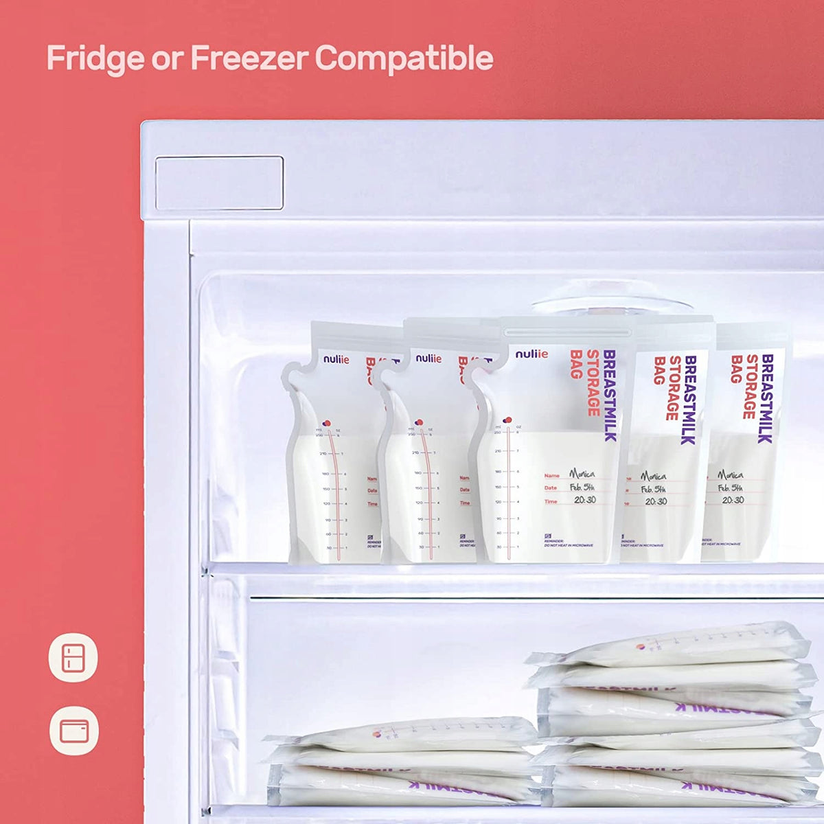 NULIIE Breast Milk Storage Bags x50