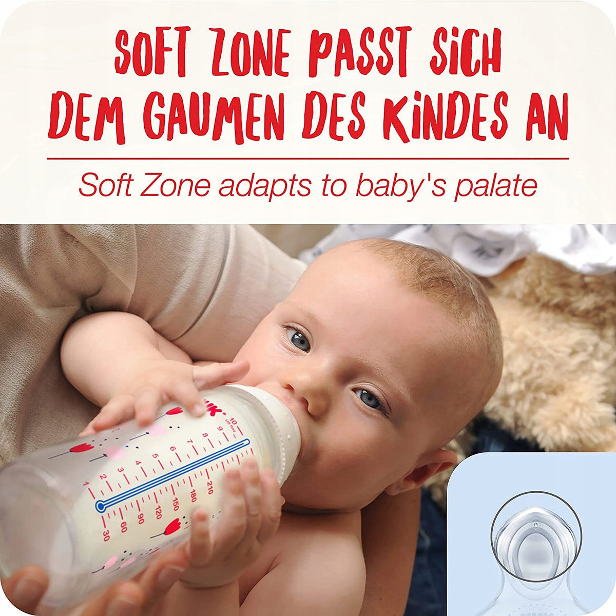NUK No Colic bottle set 3x 300 ml 0-6