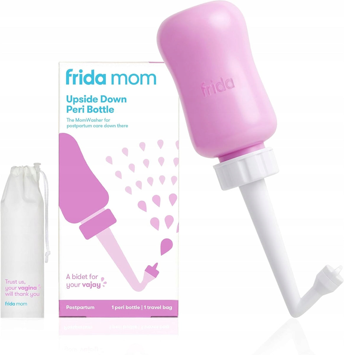 FRIDA MomPeri postnatal care bottlecolour white and pinkcapacity 295 mlmaterials polypropylene, siliconefree