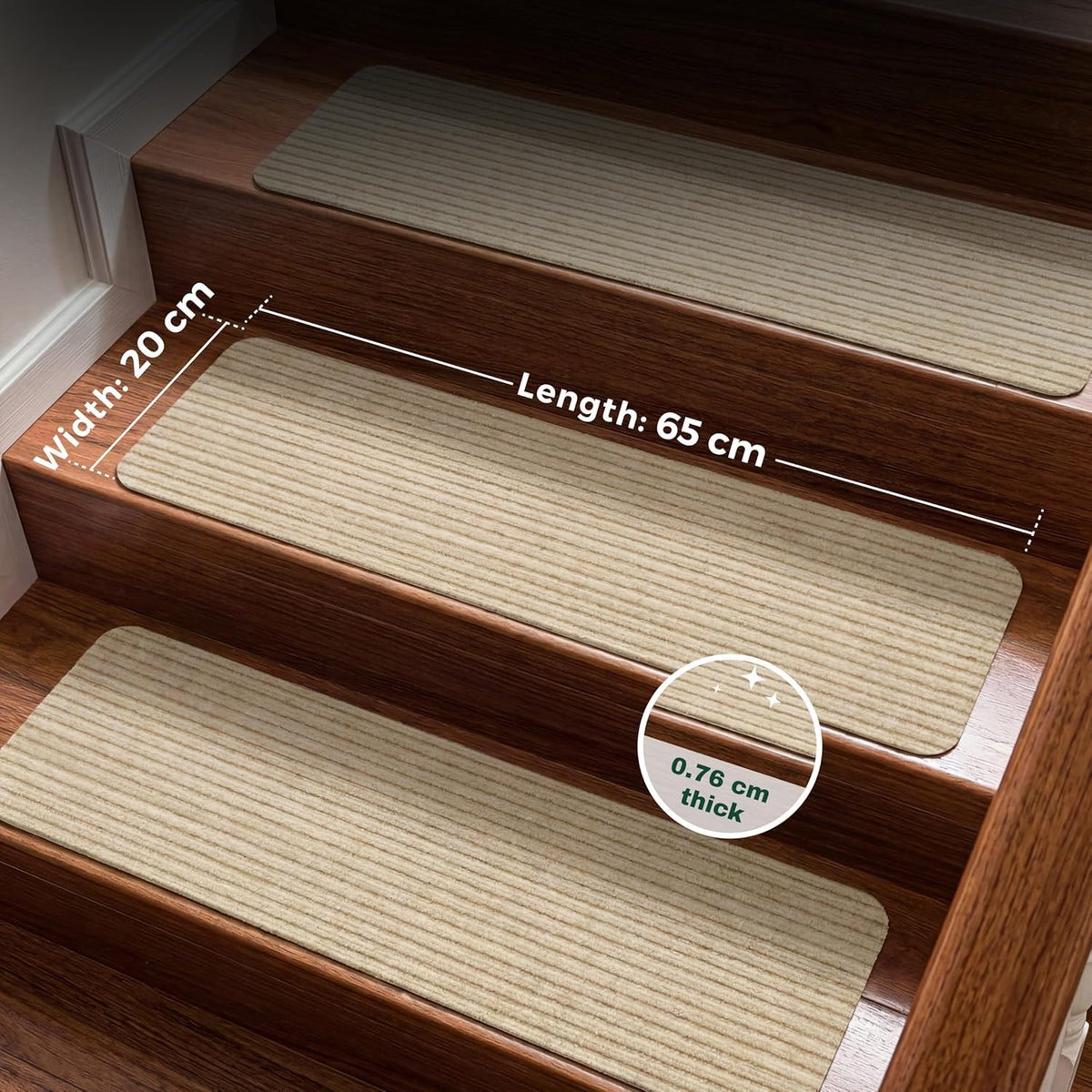 MBIGM non-slip stair stickers x15
