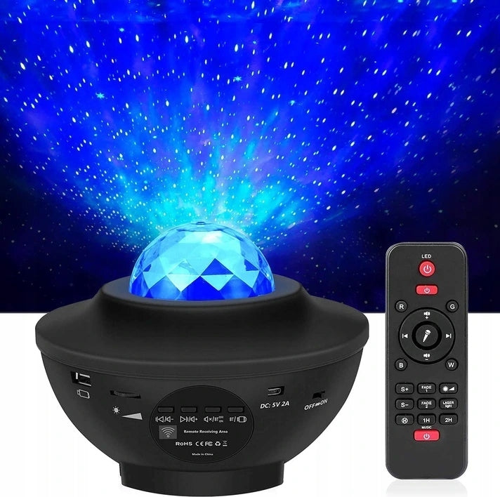 VOKSUN LEDstar projector, aurora effect + remote controlage 0 +colour blackpackaging dimensions approx. 17 x