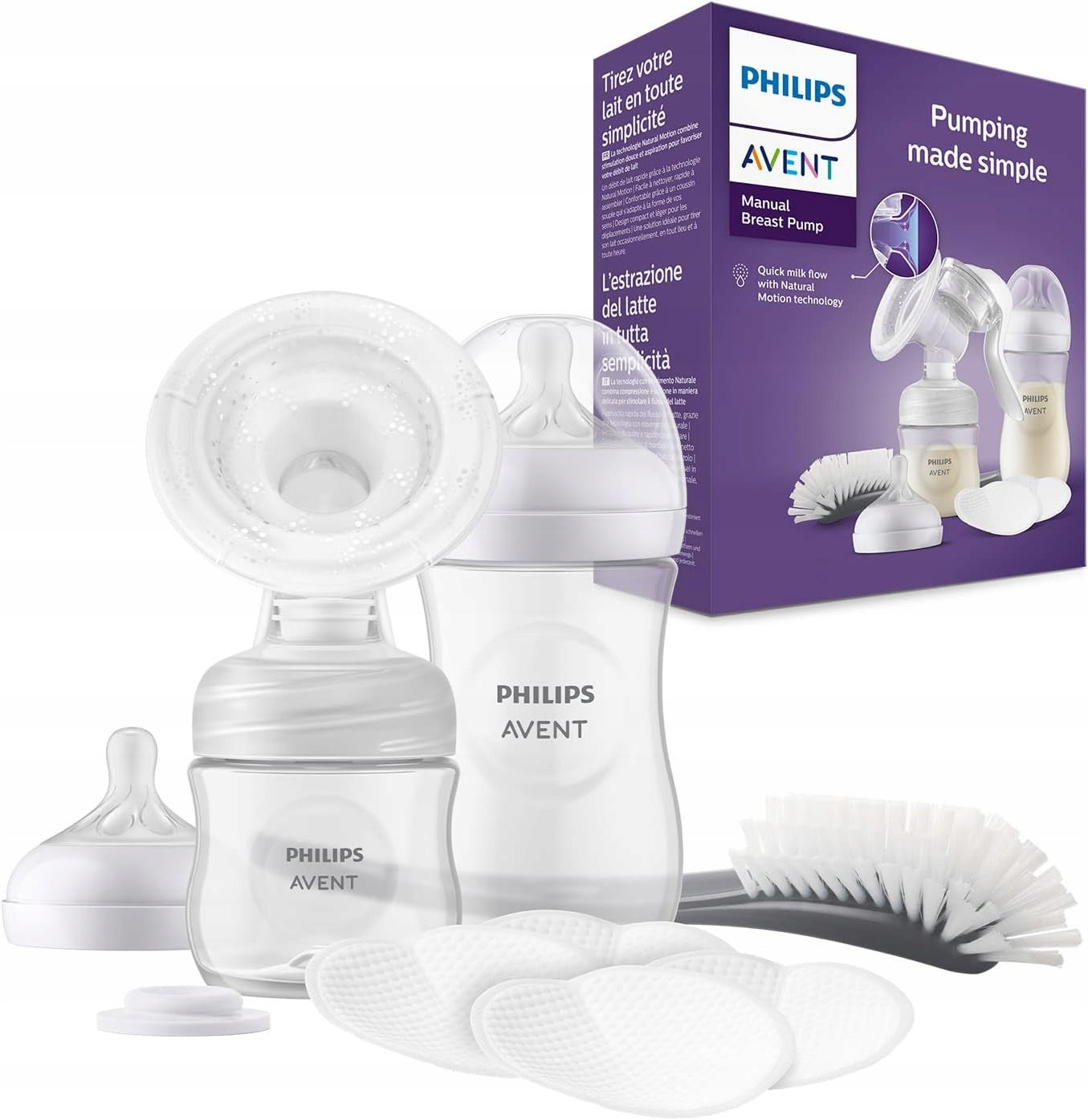 PHILIPS AVENT Natural SCF430/60 kézi mellszívó + tartozékok