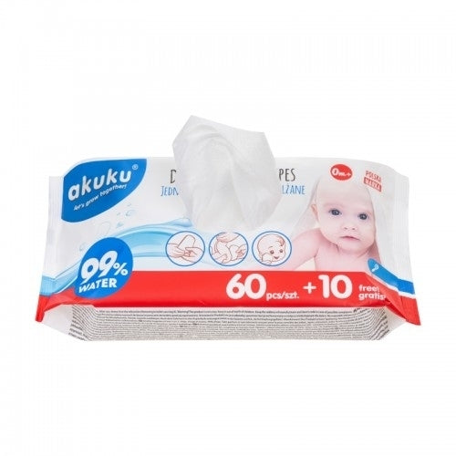 AKUKU water-based wet wipes x70