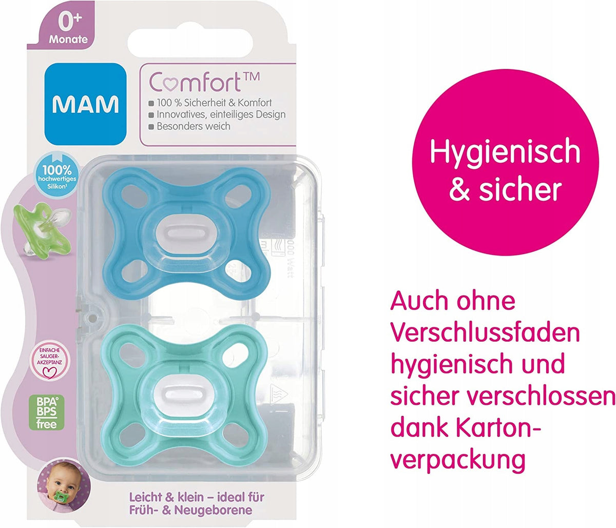 MAM COMFORT pacifier for premature newborns x2 0+ months