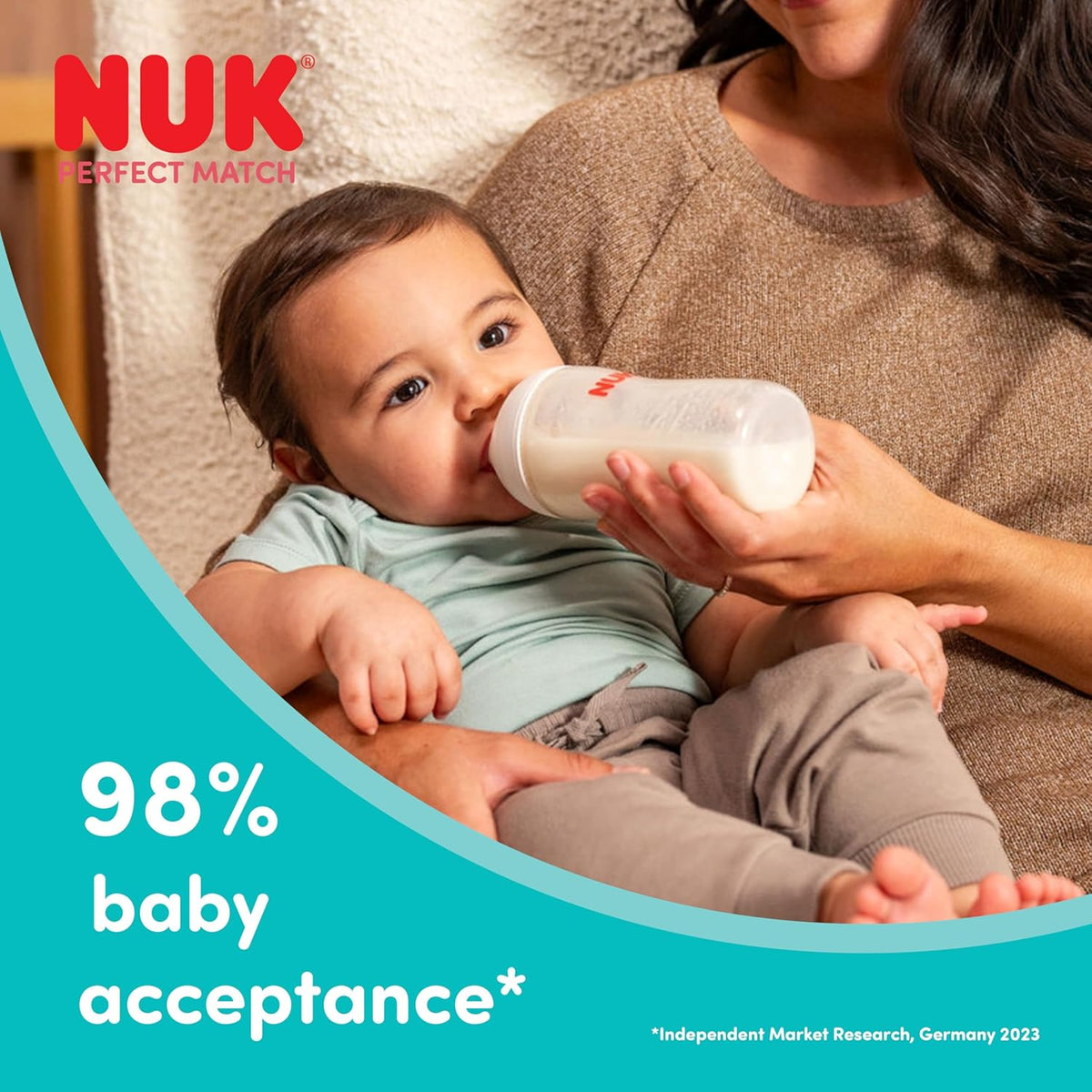 NUK Perfect Match teat M medium flow 3 m+ x2 – product image 5