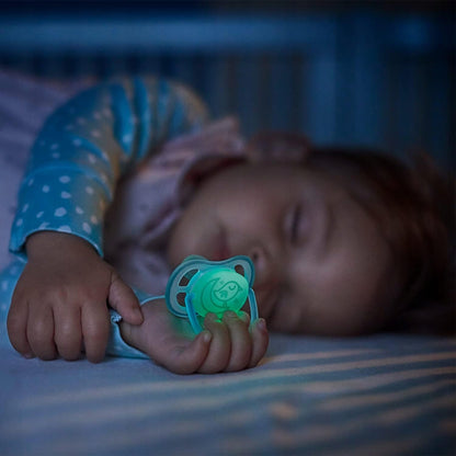 PHILIPS AVENT Ultra Air Night pacifiers x 2 18m+ glow