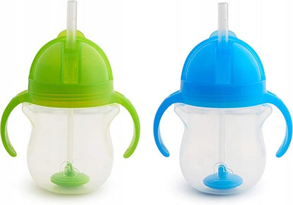 MUNCHKIN Tip&Sip hrnek netekoucí 6m+ 207ml zatížené brčko x2