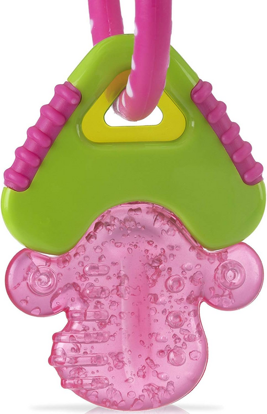 NUBY IcyBite Silikon-Beißring kühlend 9 x 14 cm SCHLÜSSEL