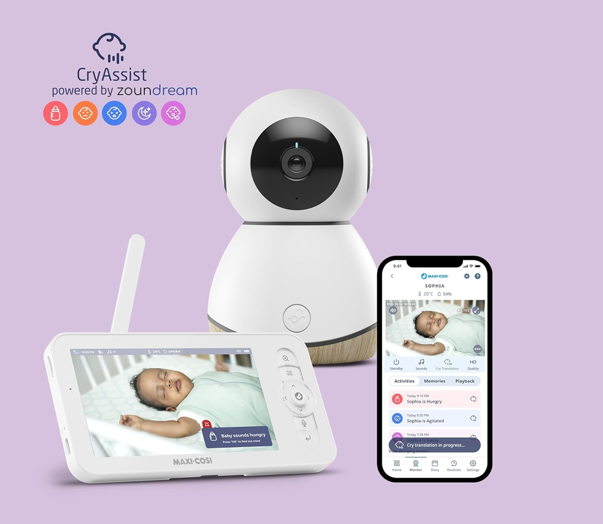 MAXI-COSI See Pro remotely controlled 5" electronic baby monitor