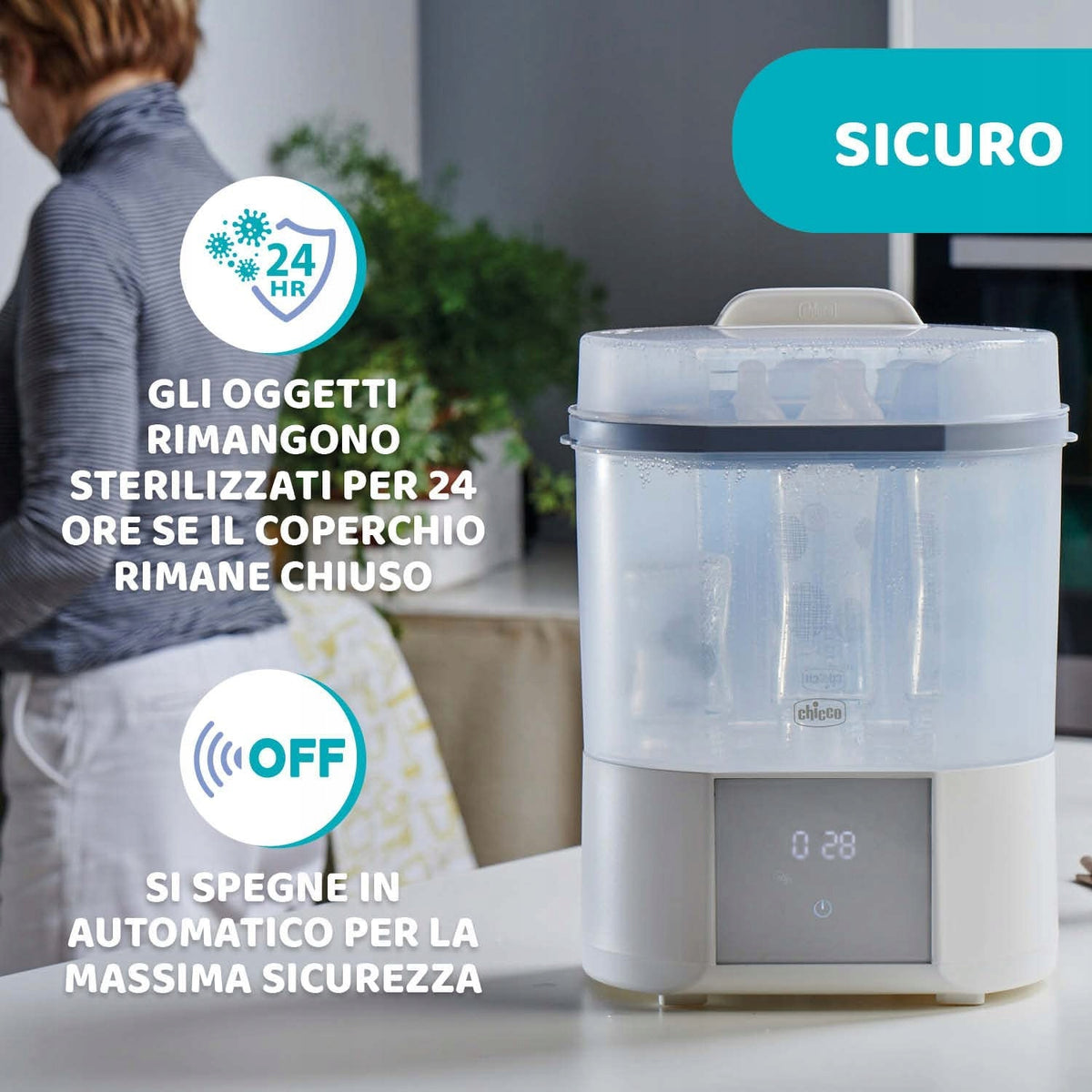 CHICCO Dampfsterilisator mit Trockner All in One – Produktfoto 10