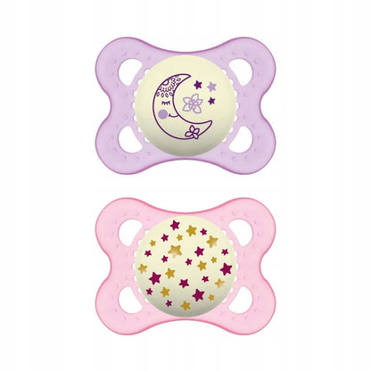 MAM ORIGINAL NIGHT dudlík x2 2-6m svítící KAUČUK