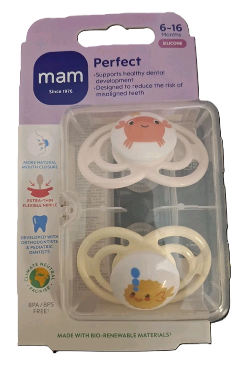MAM Perfect dudlík x2 6-16 měsíců + box