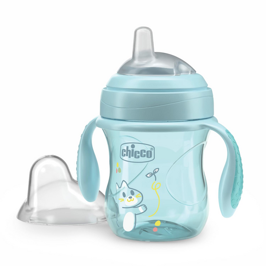 CHICCO Transition Cup чашка против разливане с накрайник и дръжки 200 ml 4 m+